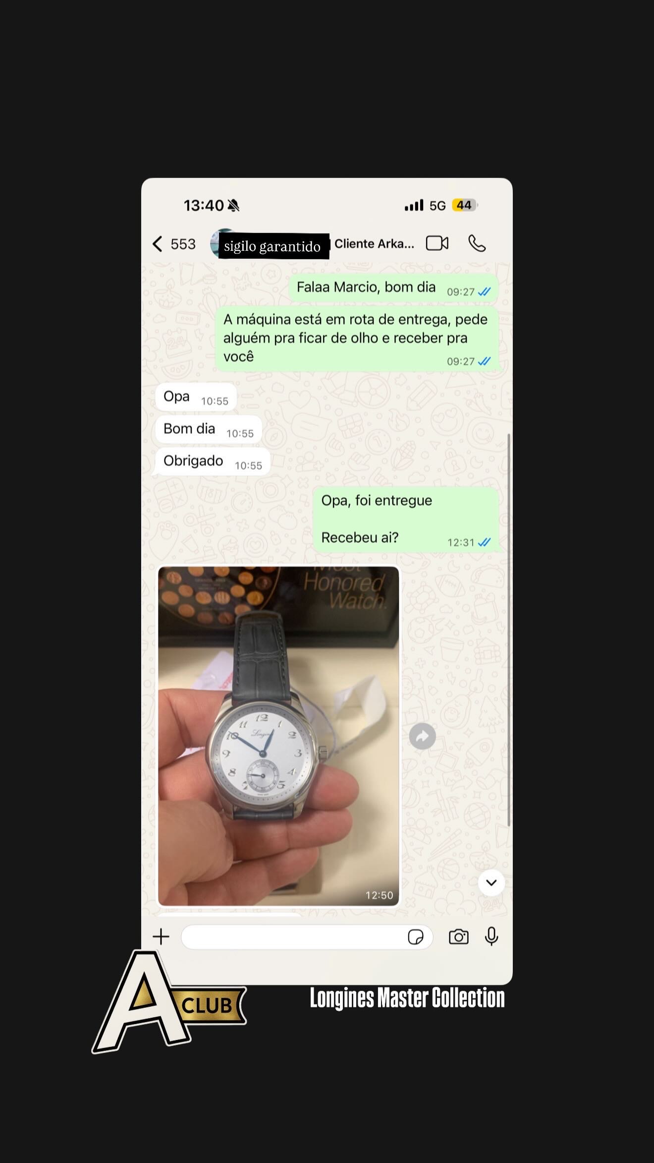 Depoimento de cliente do Arkano Club